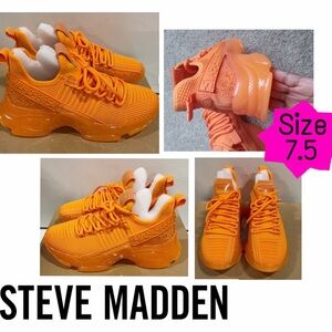 Steve Madden Orange Maxima Sneakers